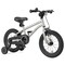 Silver High Carbon Steel Kids Bike with Dual Brakes and Reflectors